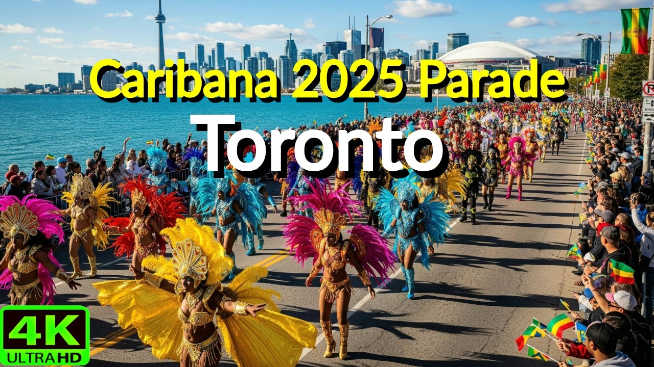 【4K】Toronto Caribbean Carnival 2025 Grand Parade | Caribana Mas Bands on Lake Shore (August 2025)