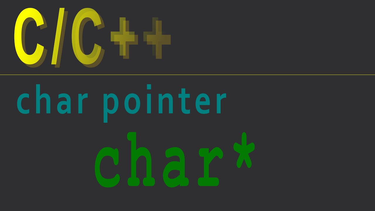 C/C++ | Alfanümerik değişkenler. | char* (pointer char) data tipi.