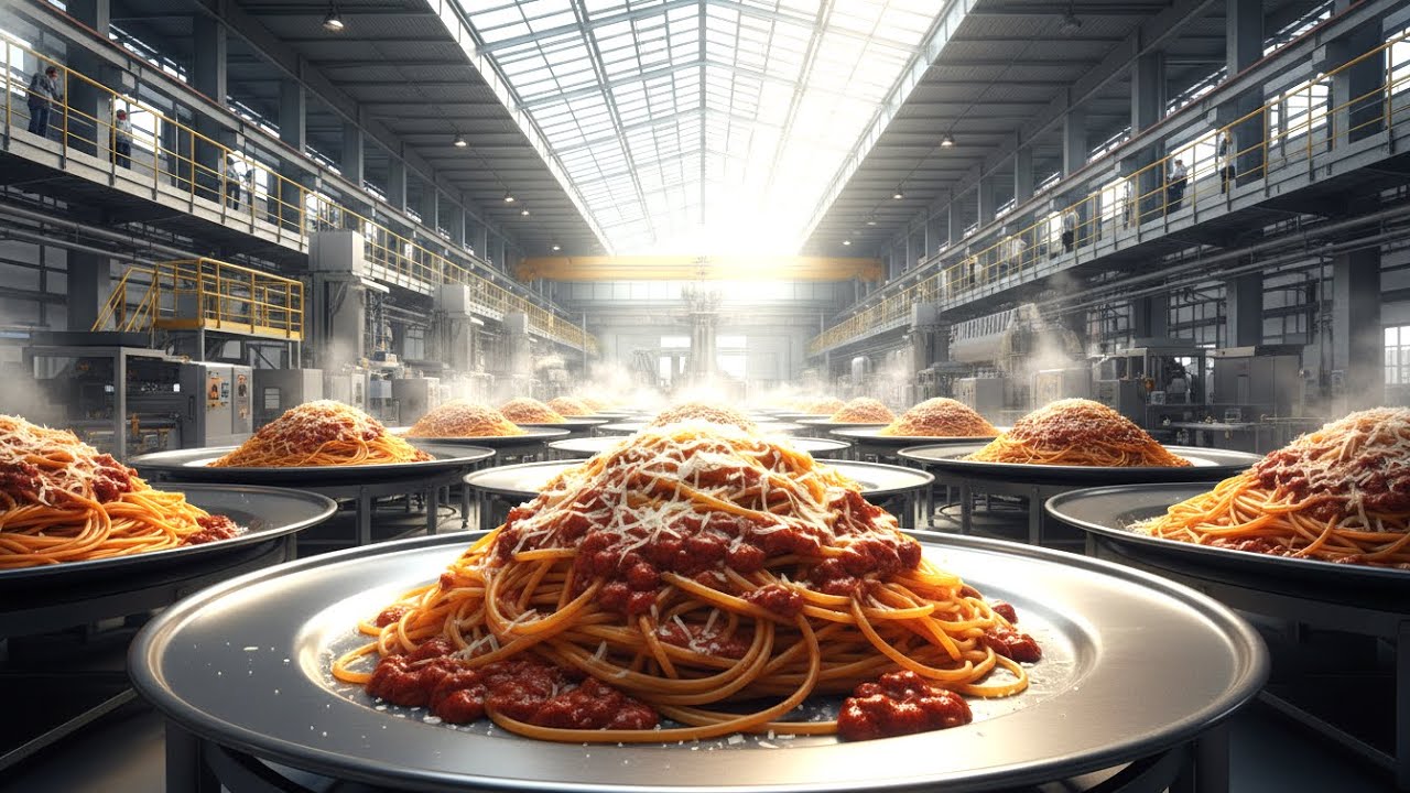 Inside the Giant Spaghetti Factory - Industrial Food Engineering at Massive Scale