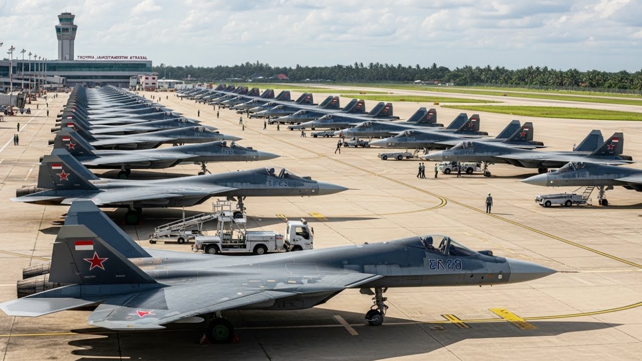 FINALLY LEGAL!! INDONESIA IS READY TO WELCOME THE ARRIVAL OF DOZENS OF SUKHOI SU-57 FIGHTER JETS