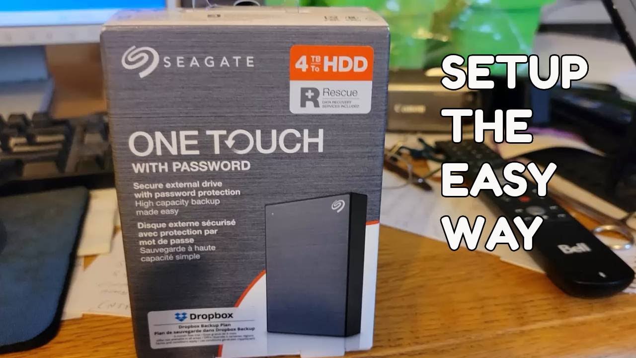 SEAGATE 4TB EXTERNAL HARD DRIVE SETUP ( MARCH 2025 )