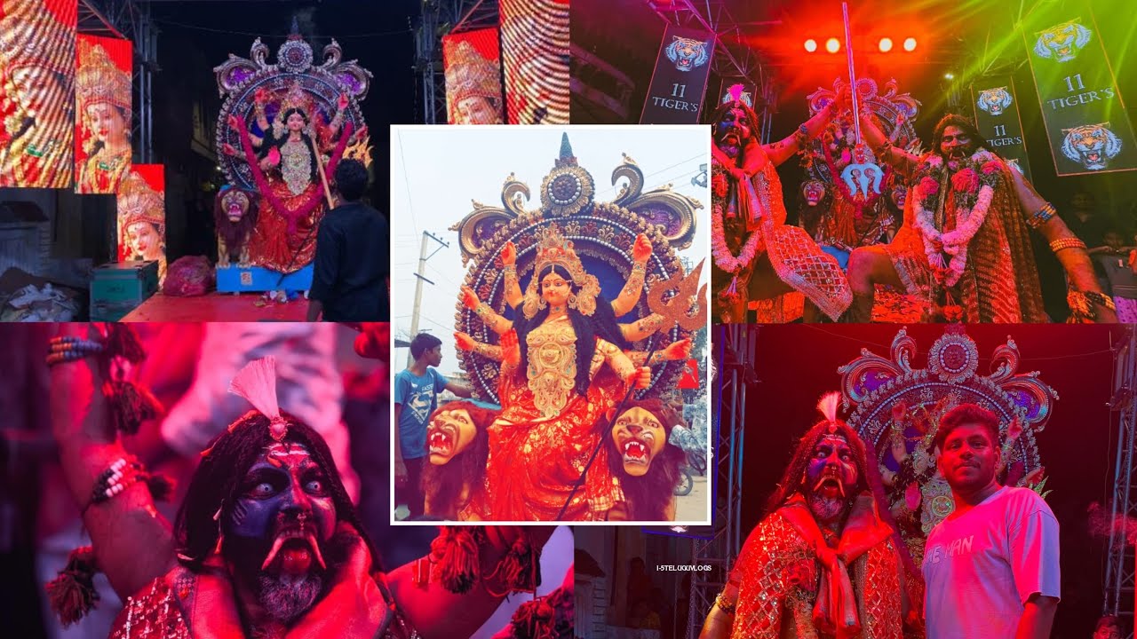 11 Tigers Youth Durgamata Aagman 2024 || Vemulawada Durga Mata Grand Aagman 2024 #vemulawada