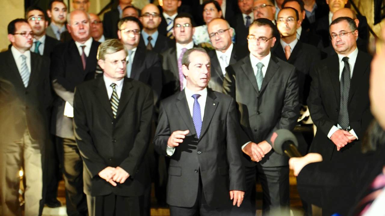 Lawrence Gonzi press conference
