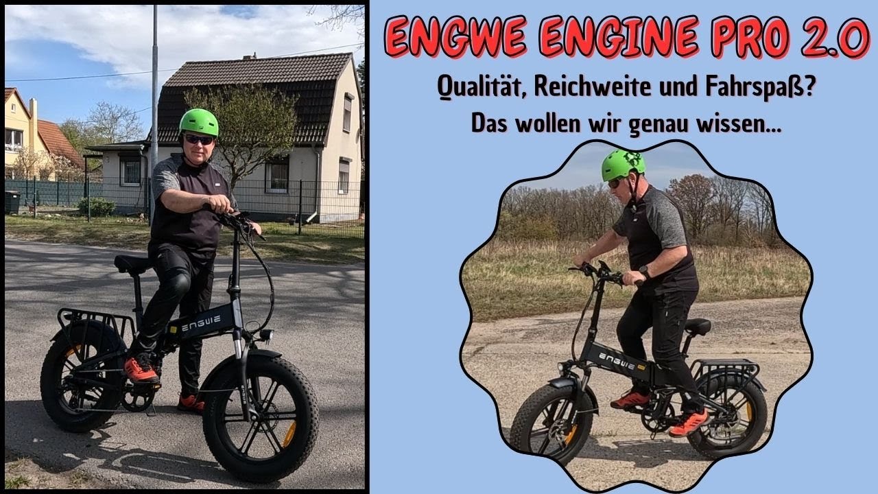 ENGWE ENGINE PRO 2.0 * Falt-E-Bike * hohe Reichweite * starker Akku * E-Bike-Test *  Fatbike *