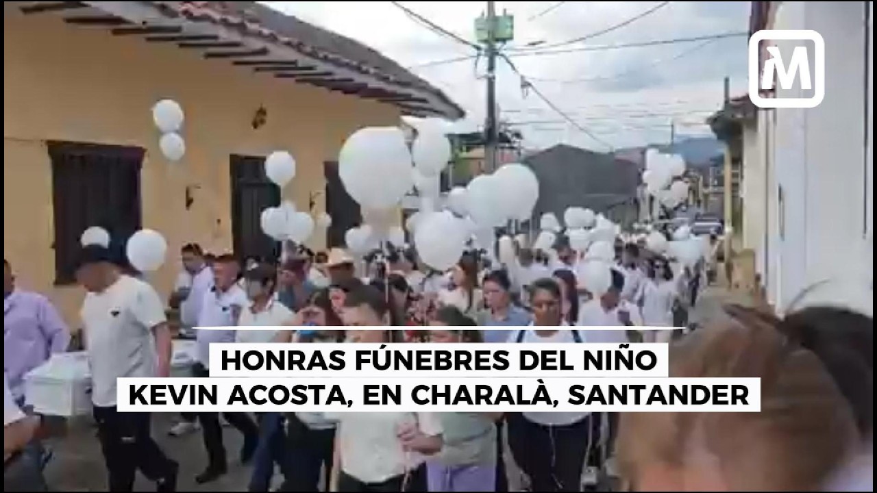 Ⓜ️ En Charalá, Santander, se realizó el sepelio del niño Kevin Acosta