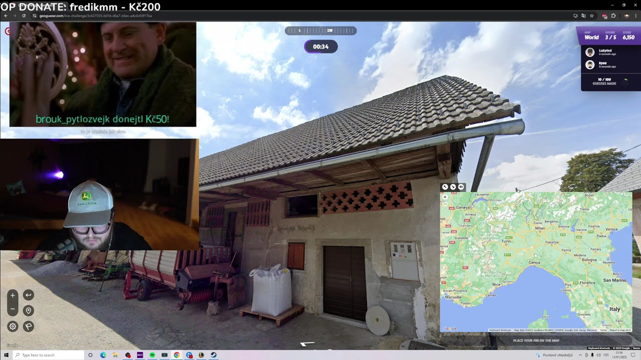 FattyPillow hraje GeoGuessr s fanoušky