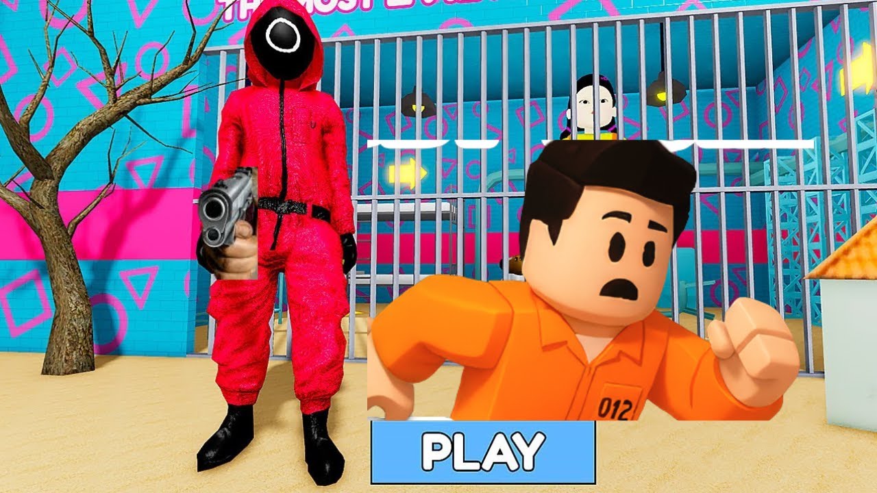 Squid Game Prison Run! (Obby) #roblox #robloxgameplay