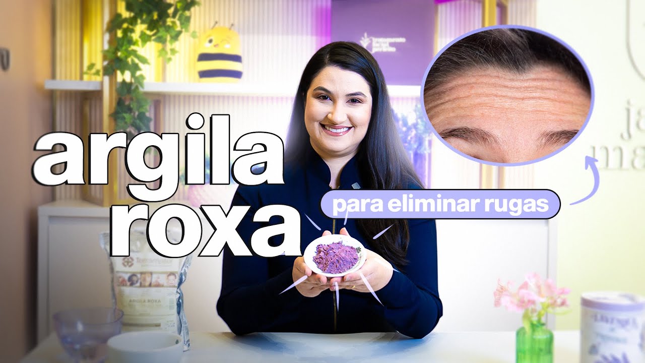 Argila roxa para eliminar rugas!