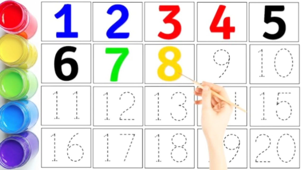 1 to 20 tak counting ll 