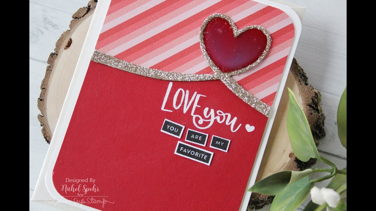 Love Loop Inlay with Glitter Dust Accents