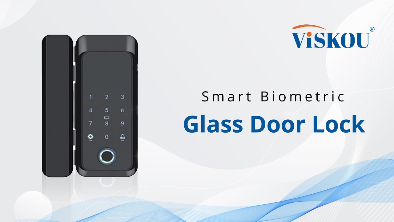Secure Your Office and Premises with VISKOU Smart Biometric Glass Door Lock!!
