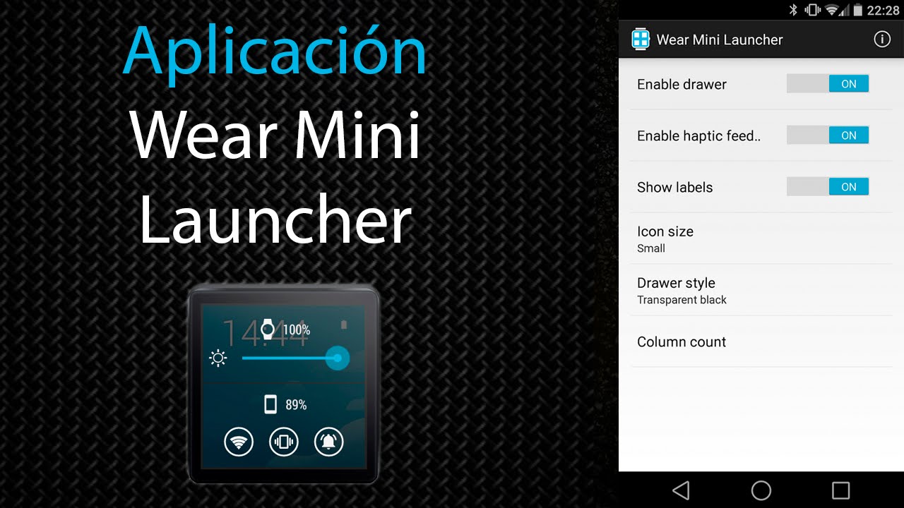 [Aplicaci&oacute;n] Wear Mini Launcher