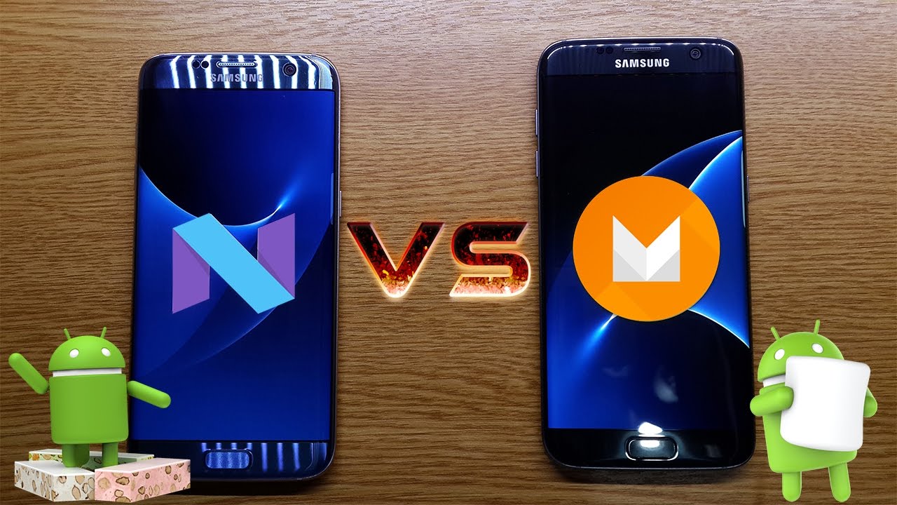 Samsung Galaxy S7 Edge | Nougat 7.0 Vs Marshmallow 6.0.1 en Español!
