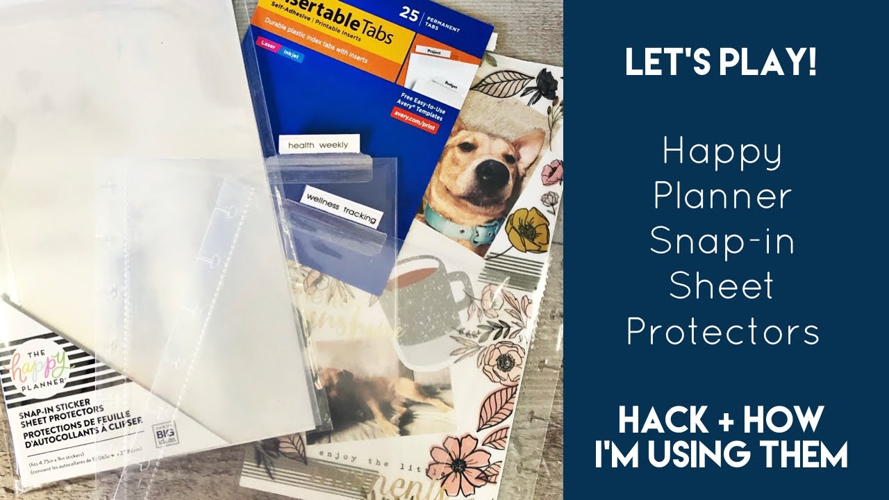 Snap-in Sticker Sheet Protectors Hack | The Happy Planner
