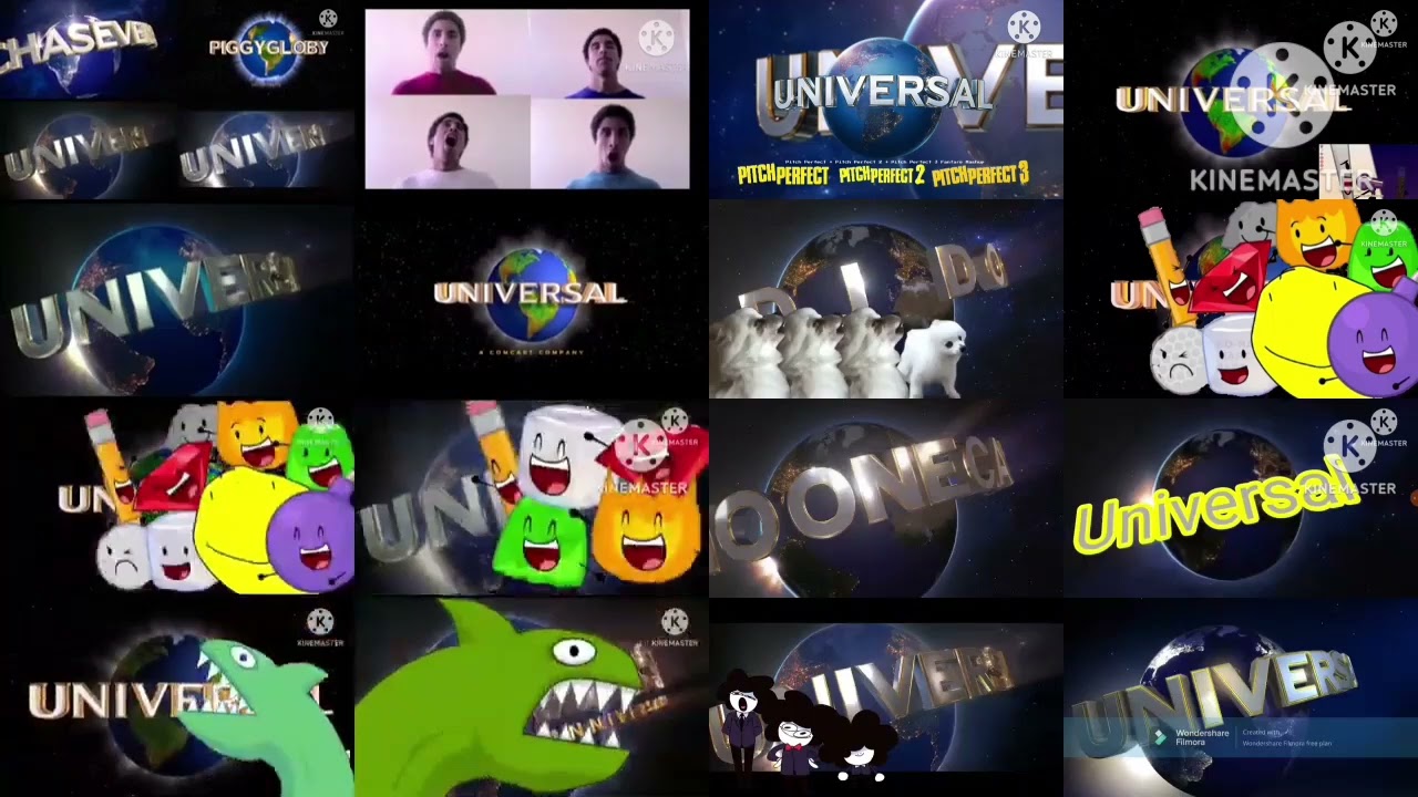 Universal Pictures Acapella Fanfare Comparison #TheCra5yCartoons#