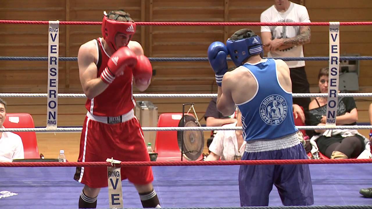 Finale des championnats romands de boxe   Romy Scuillion vs Michaël Celeschi