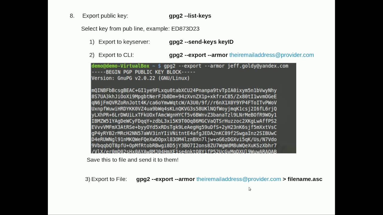 Beginners Guide to GPG, Lesson 7 - Command Line GPG