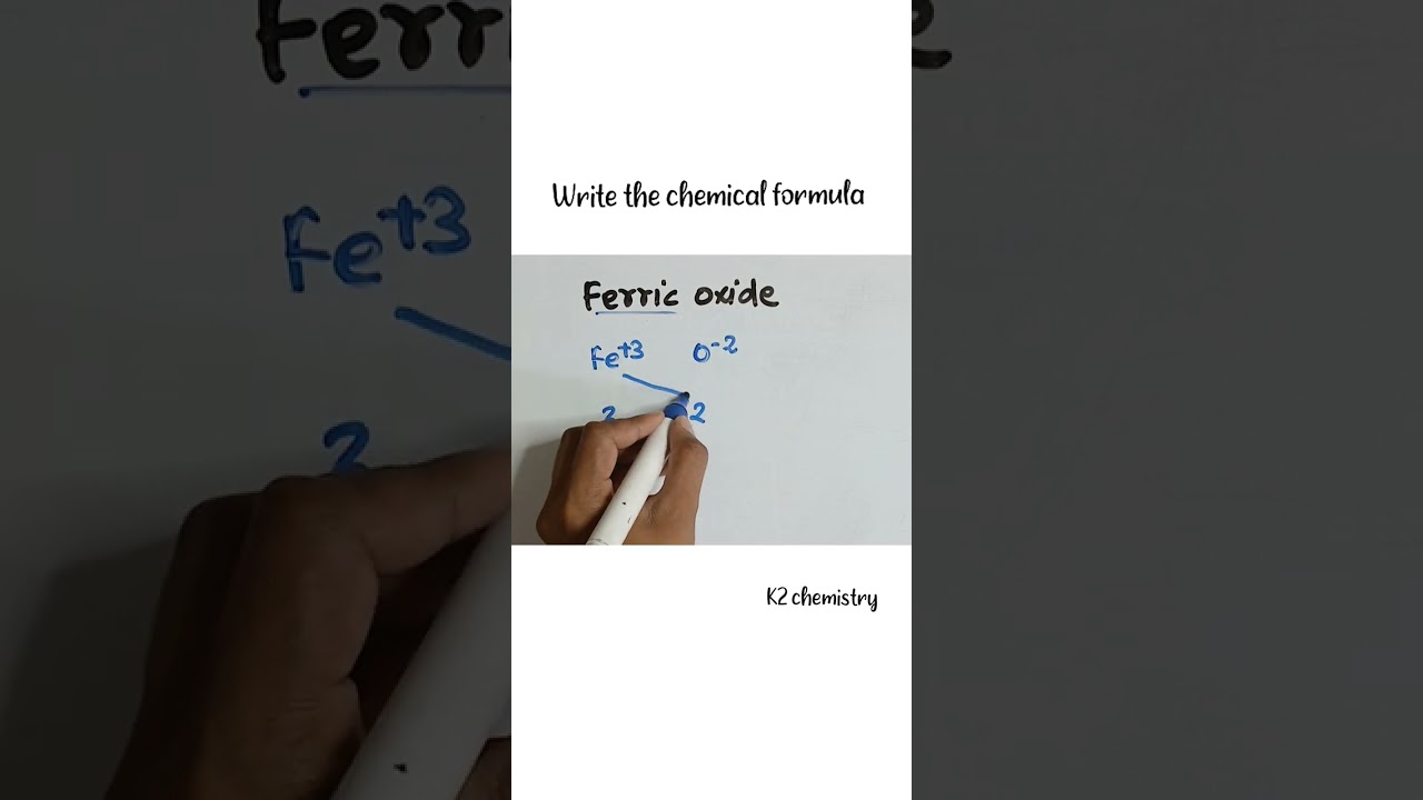write the chemical formula for ferric oxide l ferric oxide formula l fe2o3 name l