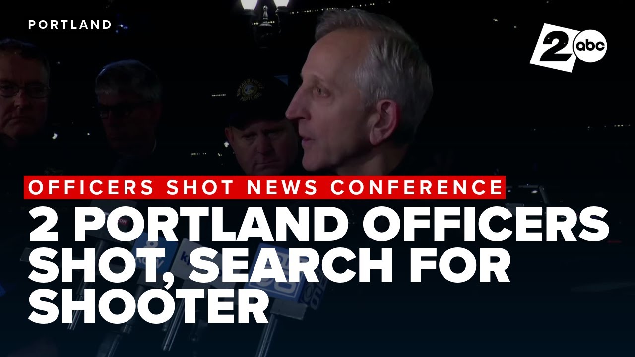 Two Portland police officers shot, search for shooter underway