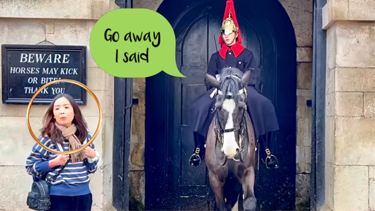 Go Away I Said, royal king’s horse guard’s!