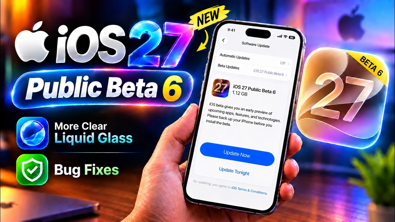 iOS 27 Public Beta 6 Released | iOS 27 Beta 8 Features | TOP 10+ features in Hindi🔥