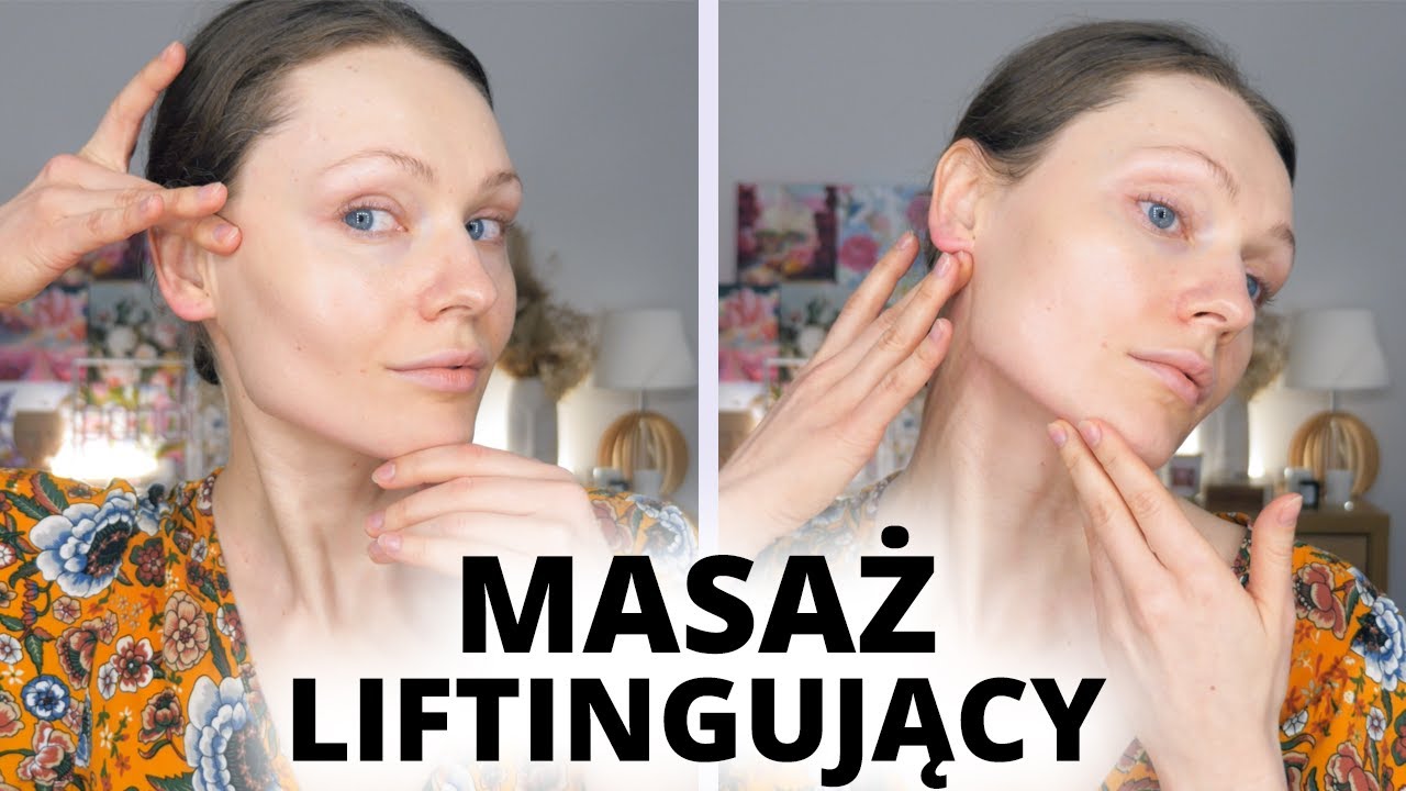 LIFTING w 5 MINUT 😲 Masaż Twarzy Liftingujący * Drenaż lifatyczny * podbródek * Kobido