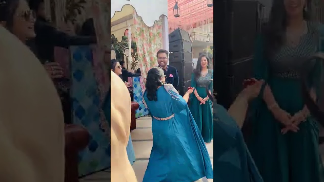 Poolside Mehendi Ceremony with some Fun interaction hosted by Anchor Aditi Kapoor.