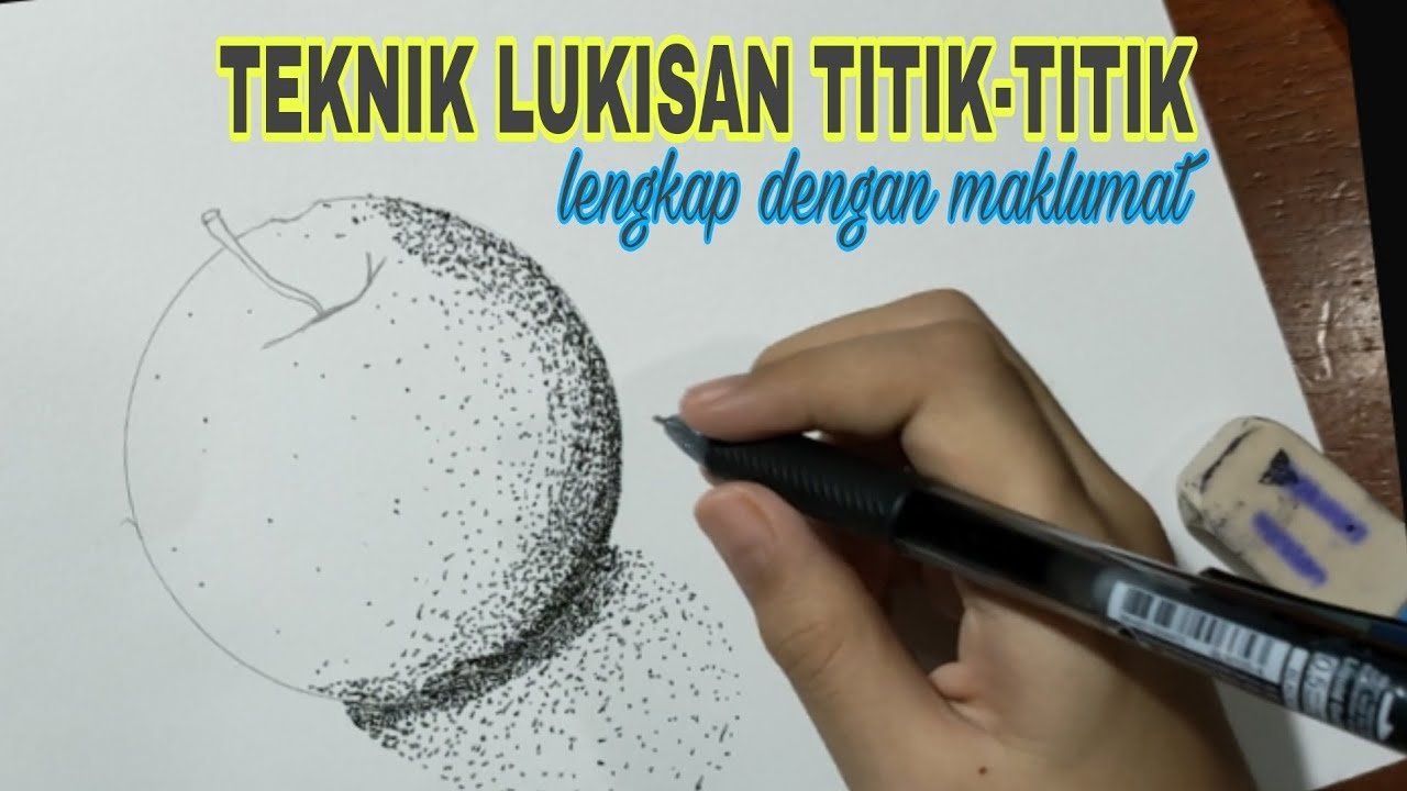 CARA LUKISAN TEKNIK TITIK / TEKNIK POINTILIS / SENI VISUAL