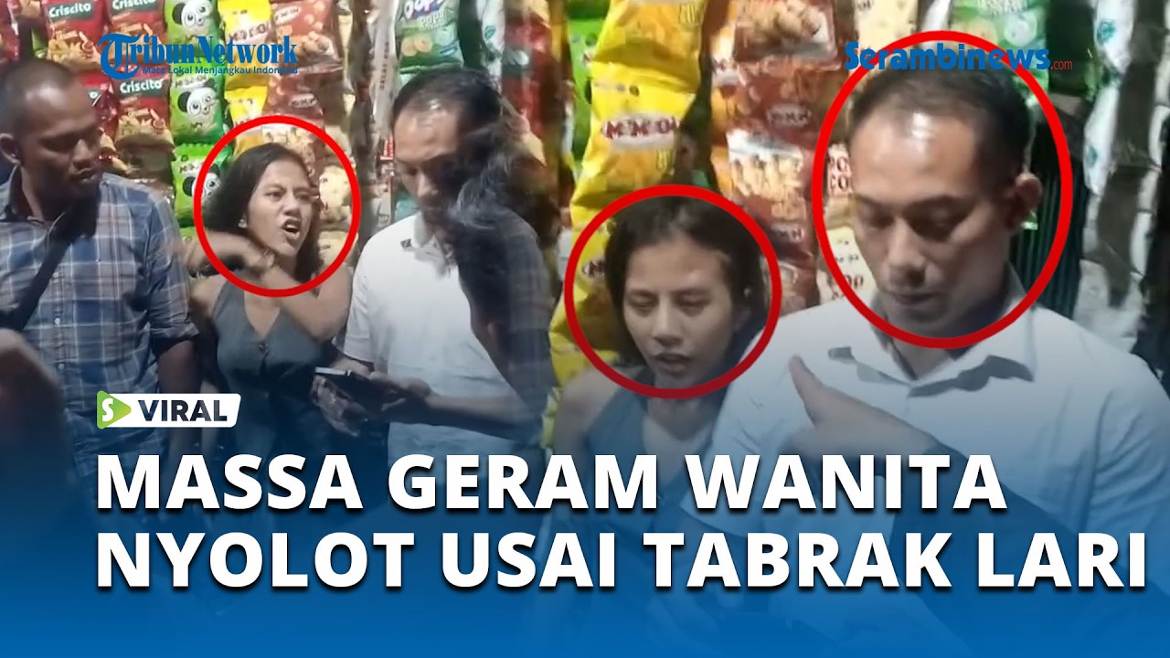 Diduga Tabrak Lari, Sepasang Pengendara Mobil Dikejar Massa hingga Diamuk di Simpang Mandala