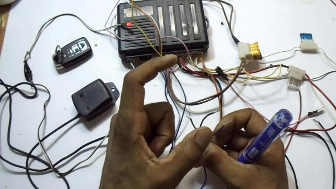 كيفية تركيب أسلاك ريموت السيارة بنفسك ج2  how to install a car remote start