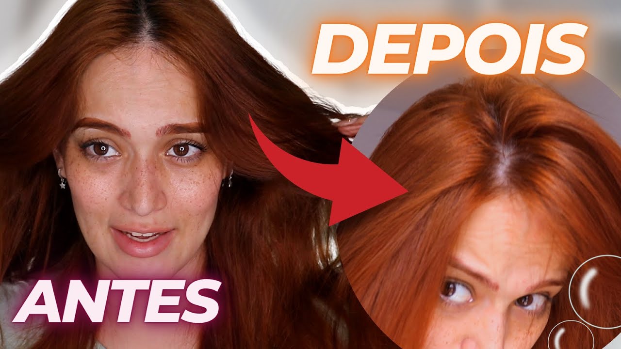 Clareando o ruivo em casa com  SHAMPOOZADA + IGORA 9/7 e WELLA 7/43