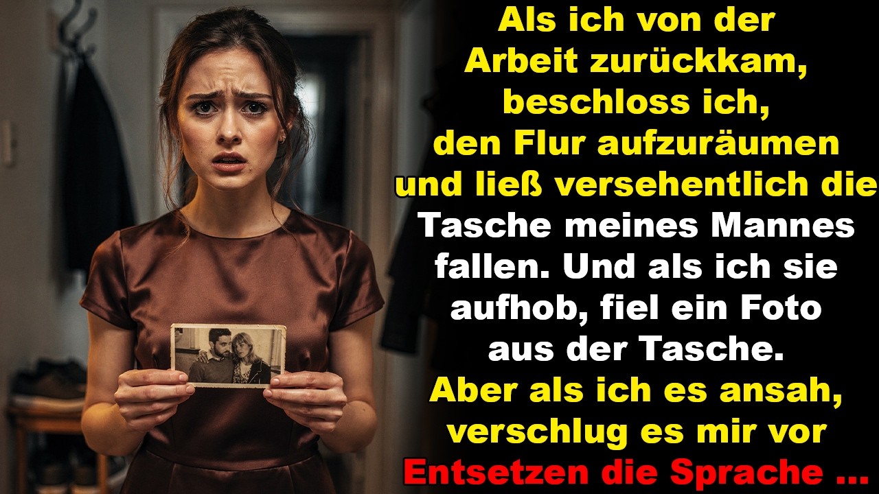 Als mir zufällig ein Foto aus der Tasche meines Mannes auffiel, erstarrte ich vor Entsetzen …