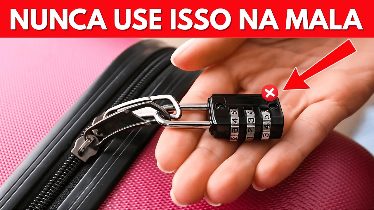 N&Atilde;O USE CADEADO NA MALA ANTES DE VER ISSO!
