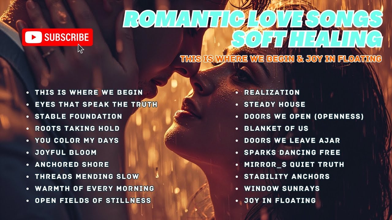 Romantic Love Songs – Soft Healing | This Is Where We Begin & Joy in Floating