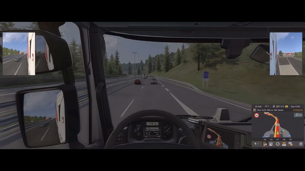 Euro Truck Simulator 2 | empy pallets | moza r5 gameplay