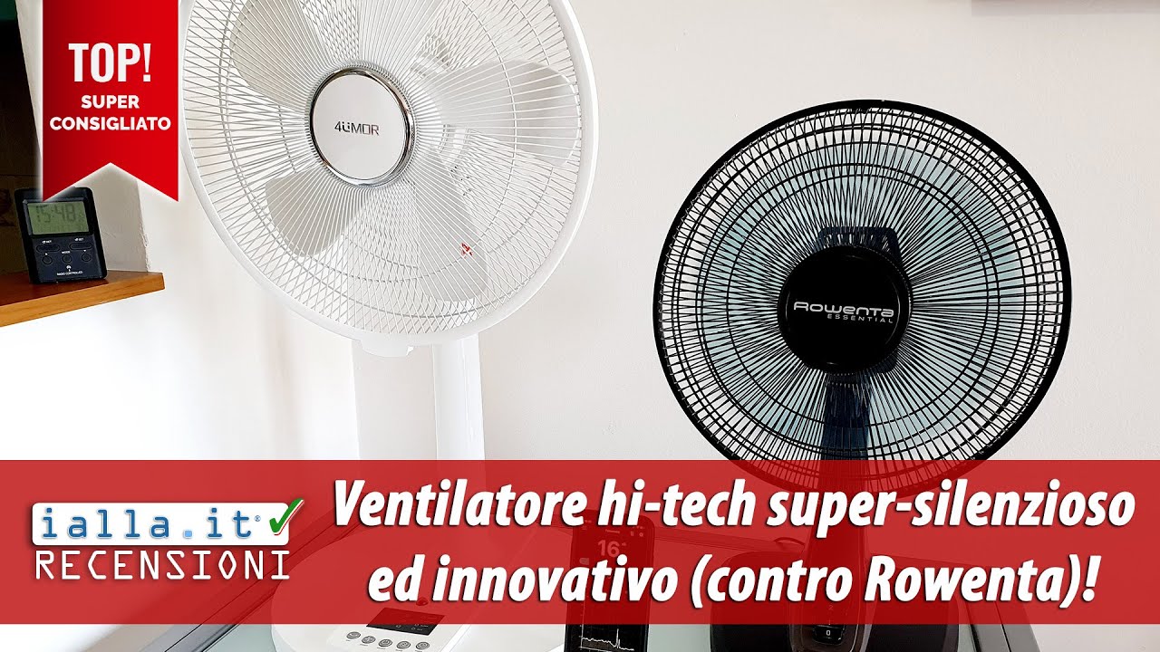 Ventilatore hi-tech innovativo super silenzioso sfida Rowenta!