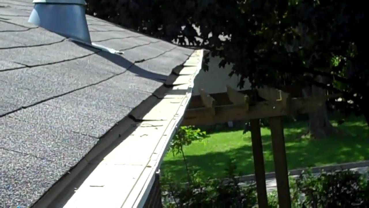 Poor Gutter Clean Leaf Guard Installation