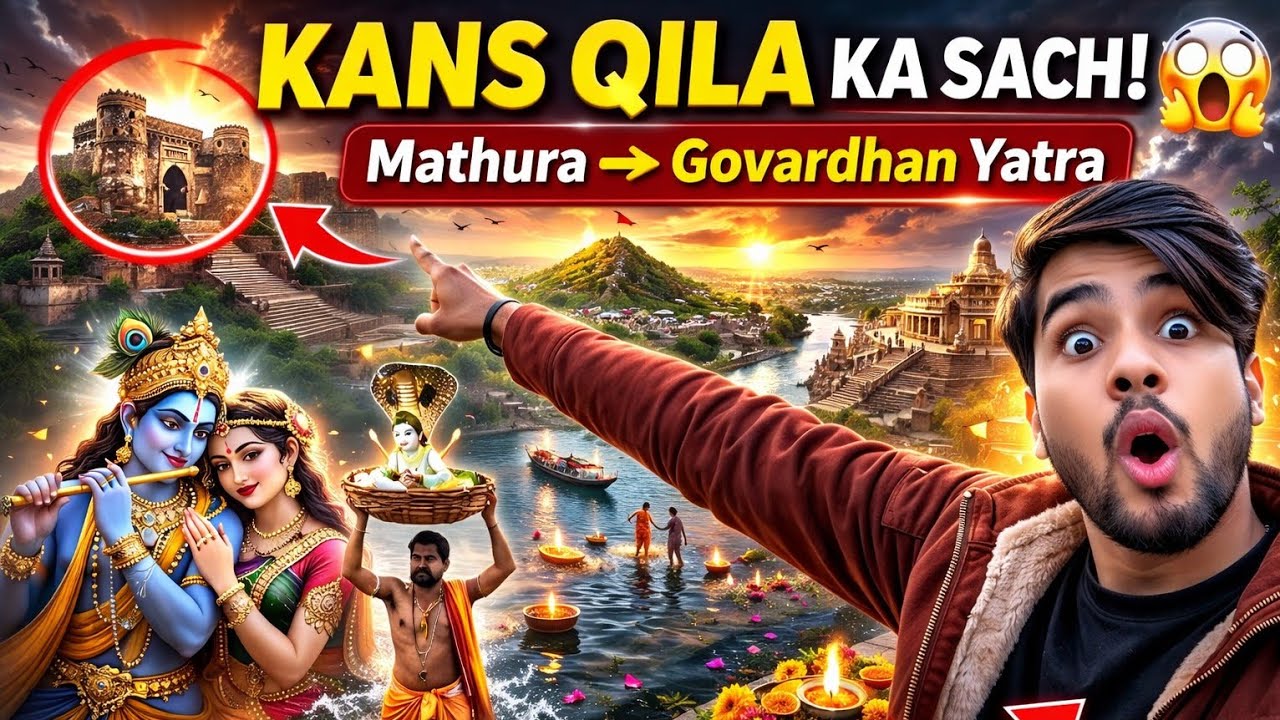 Kans Kila se Govardhan Parikrama tak 🙏 | Puri Yatra Ek Hi Vlog Mein | Vrindavan | Mathura | Vlog 