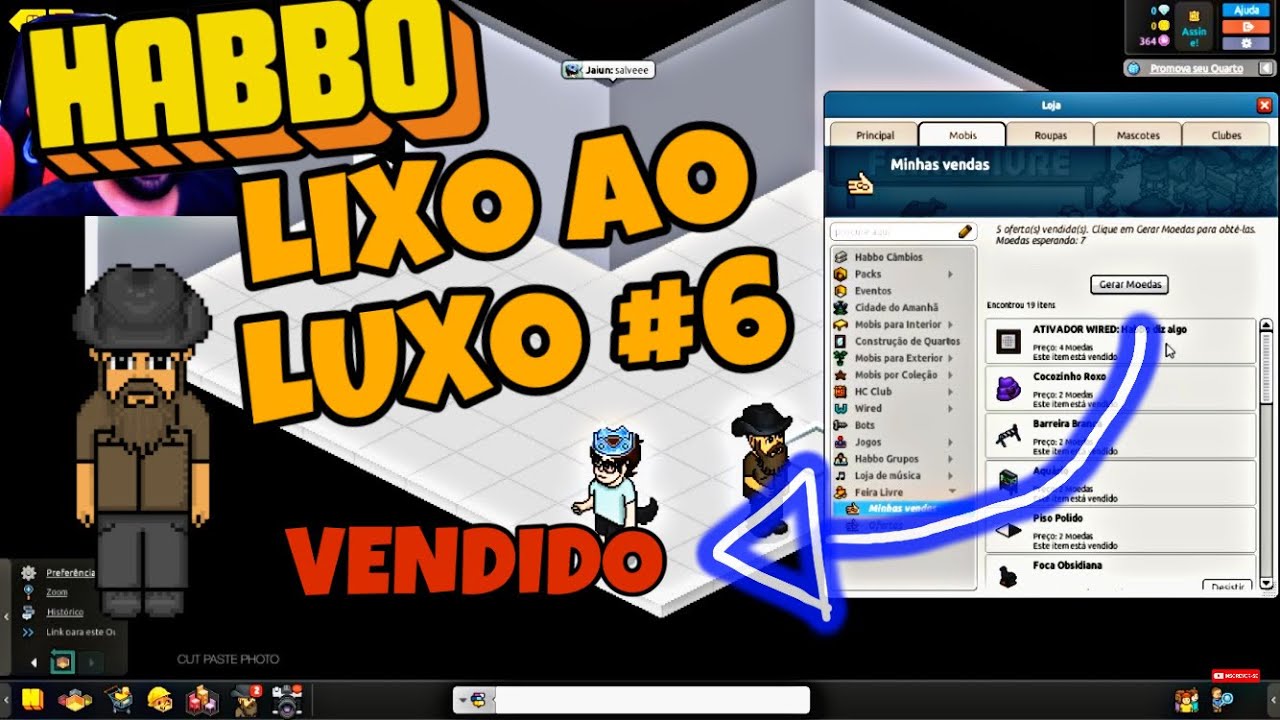 CONSEGUIMOS LUCRO COM OS MOBIS - DO LIXO AO LUXO #6 HABBO