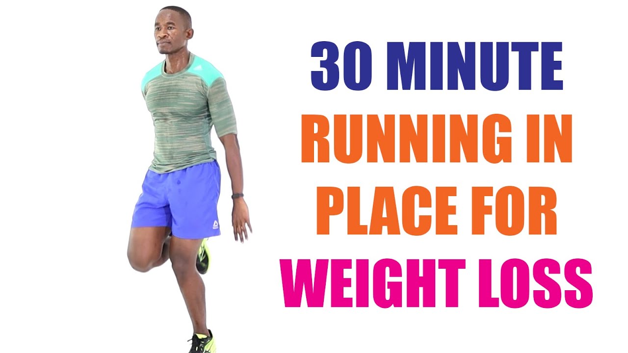 30 Minute Running In Place for Weight Loss/  Get Steps 3500 Steps 🔥 Burn 280 Calories 🔥
