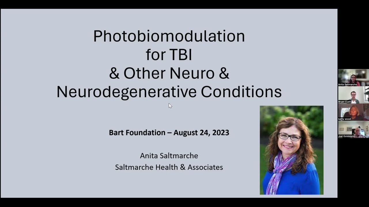 BART Webinar Series Photobiomodulation for TBI with Anita Saltmarche