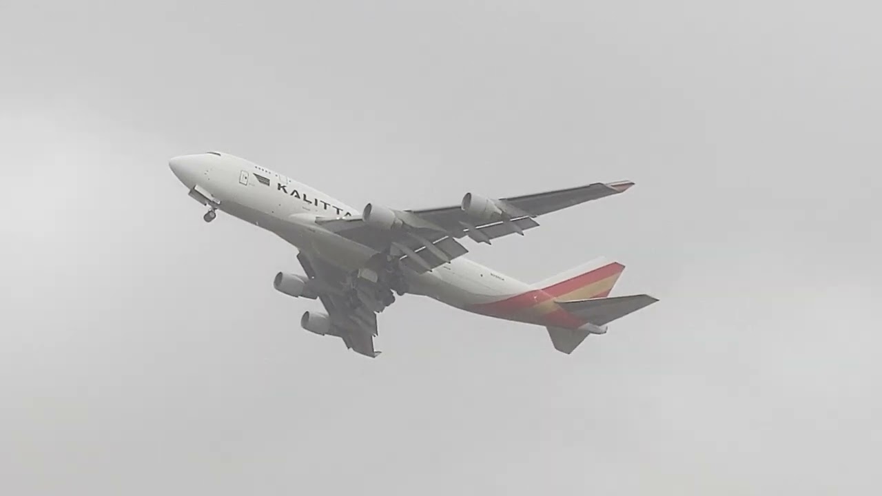 Kalitta Air B747-4B5(BCF) N708CK K49701 take off RWY 05R RCTP 21-Oct 25