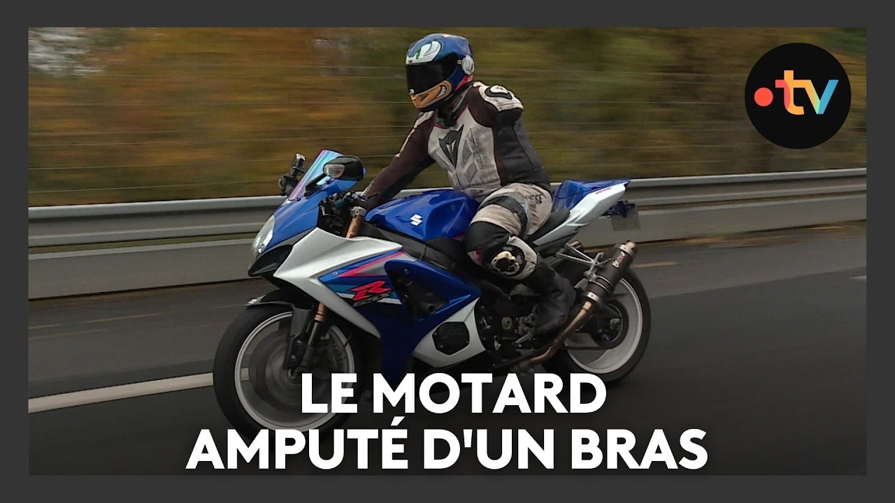 Jonathan Bour, le motard amputé d'un bras