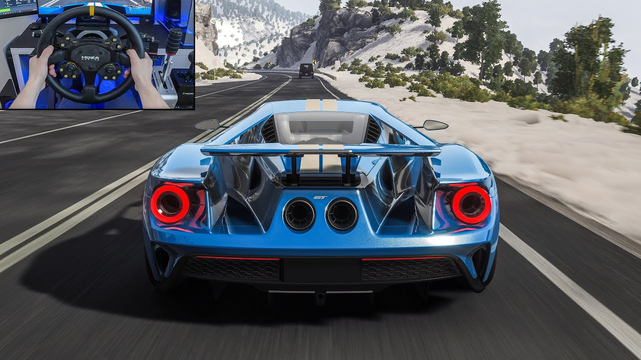 Ford GT at Angeles Crest Highway - Assetto Corsa | Moza R16