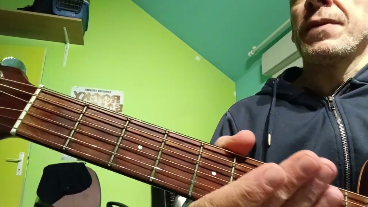 Running up that hill riff ( guitare débutant -beginner)