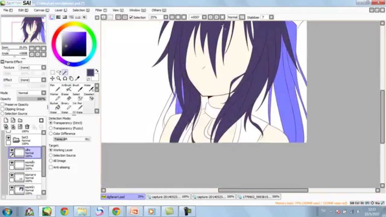 [How to sai]Demonic Game Fanart Part1