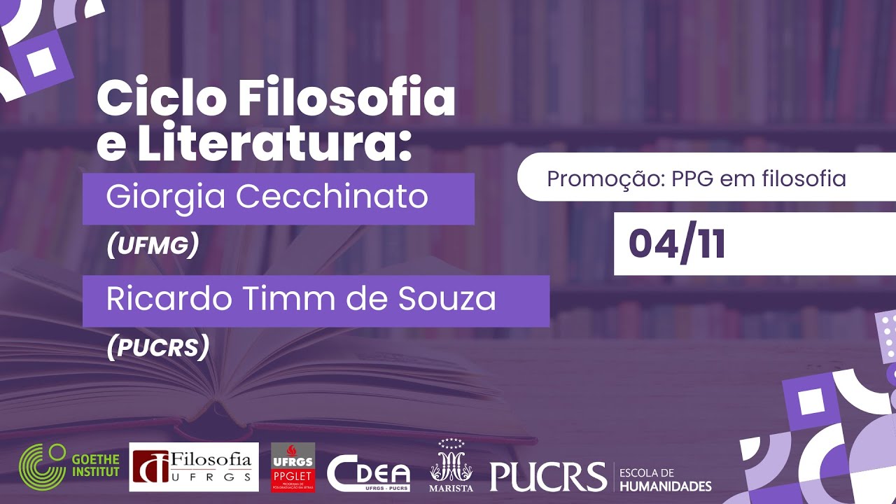 Ciclo Filosofia e Literatura 04/11/2025