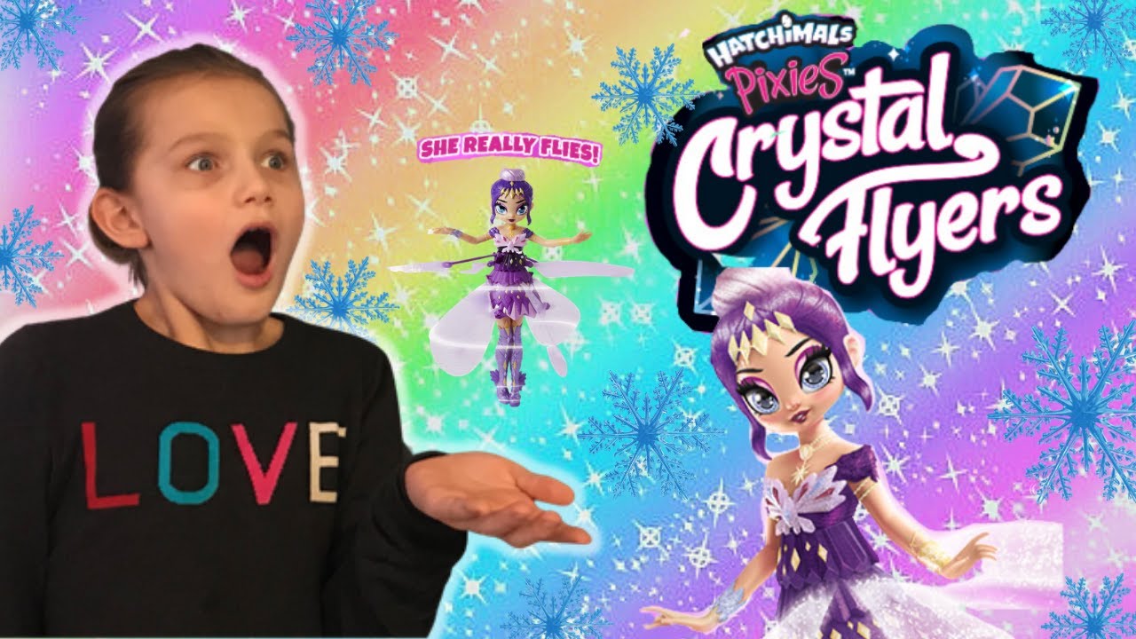 Hatchimals Pixies Crystal Flyers Fly In The Snow!! | Hatchimals Pixies Crystal Flyers Really Fly!