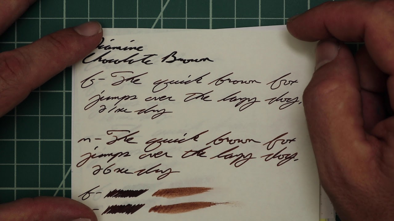 Diamine Chocolate Brown Fountain Pen Ink #fountainpenink #fountainpens
