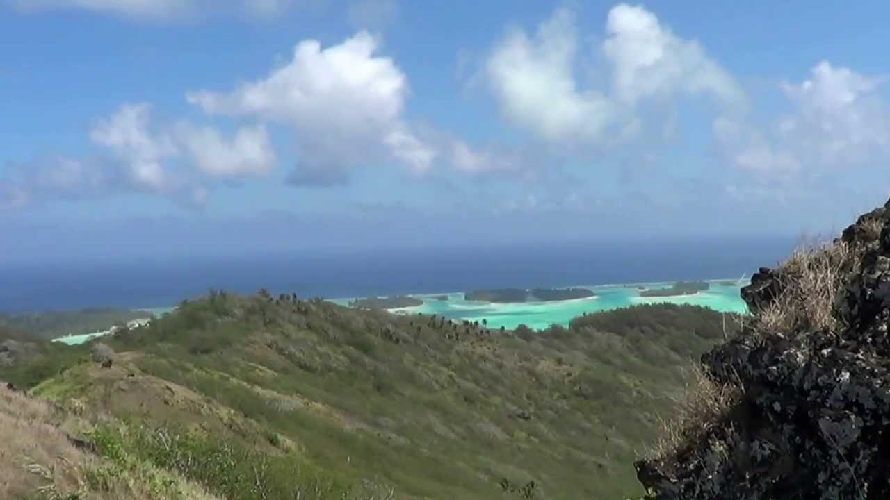 Polynésie 9 : Bora Bora depuis le mont Popoti, splendeur du lagon...